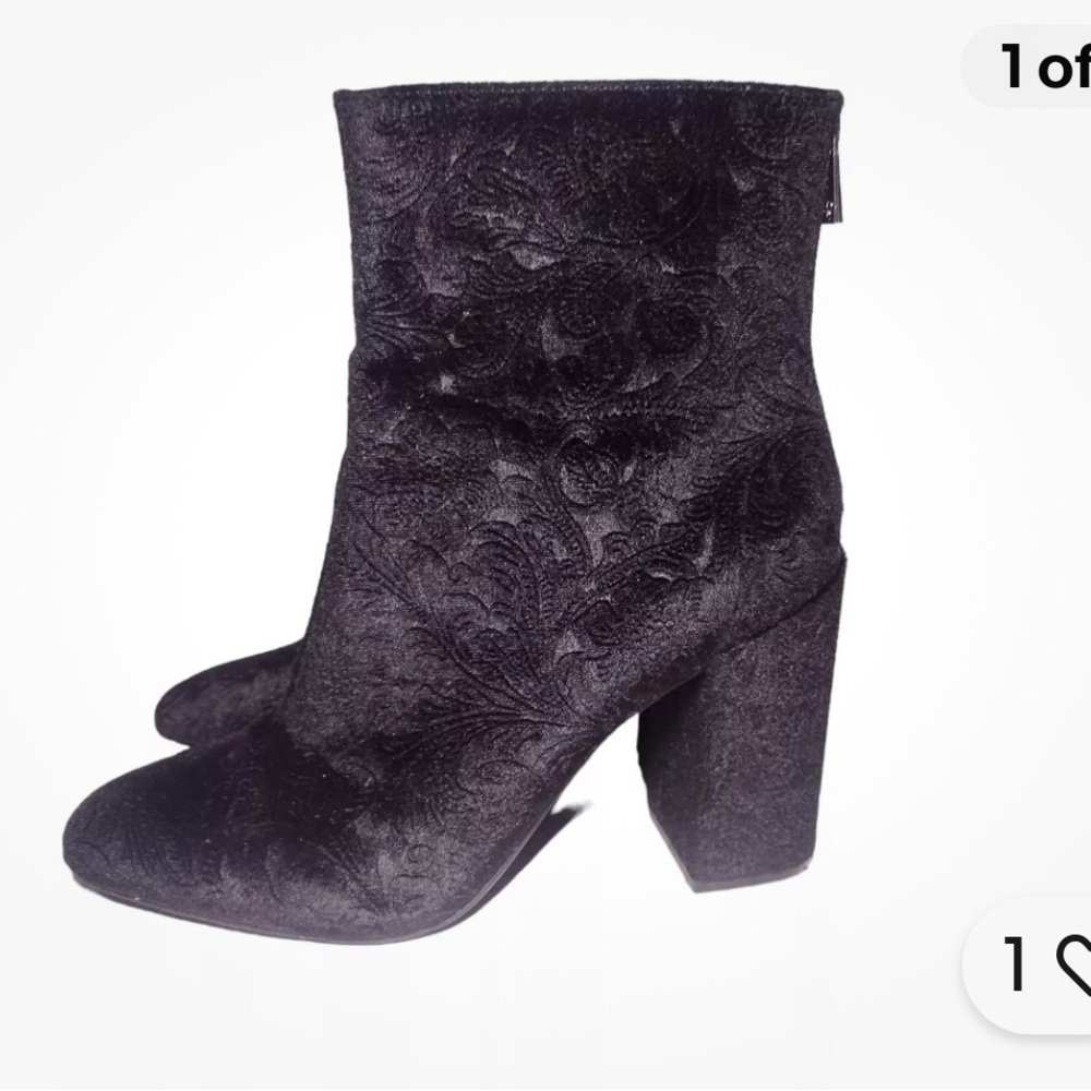 Jessica Simpson moody floral tall block heeled boot size 7.5 aninada